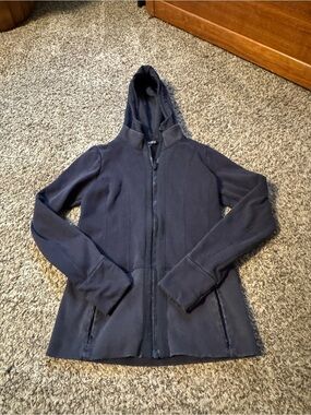 Athleta black Hooded Zip Jacket